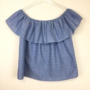 Purple Snow | Off Shoulder Ruffle Top | Sz M